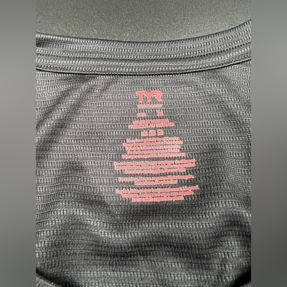 TYR Competitor Women’s Tank Top Athletic Tri Mesh Tank Black White Size M - Picture 4 of 7